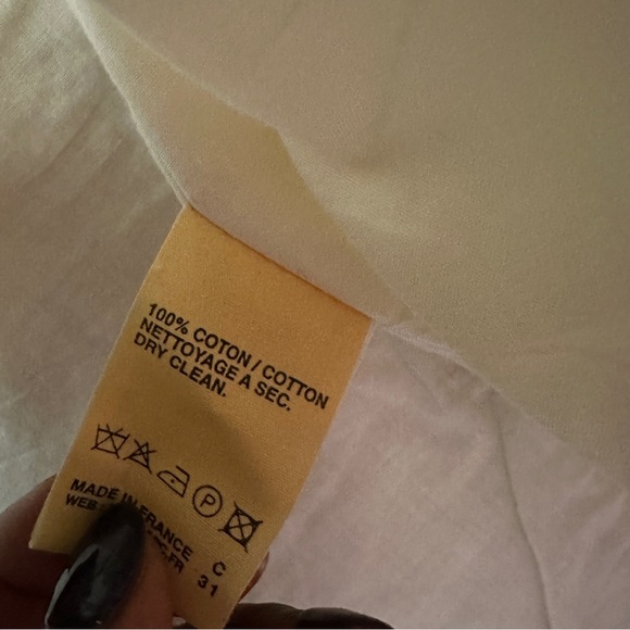 A.P.C. Rue De Paris Women's Jacket Size M Ivory Cotton with zipper - Picture 4 of 9